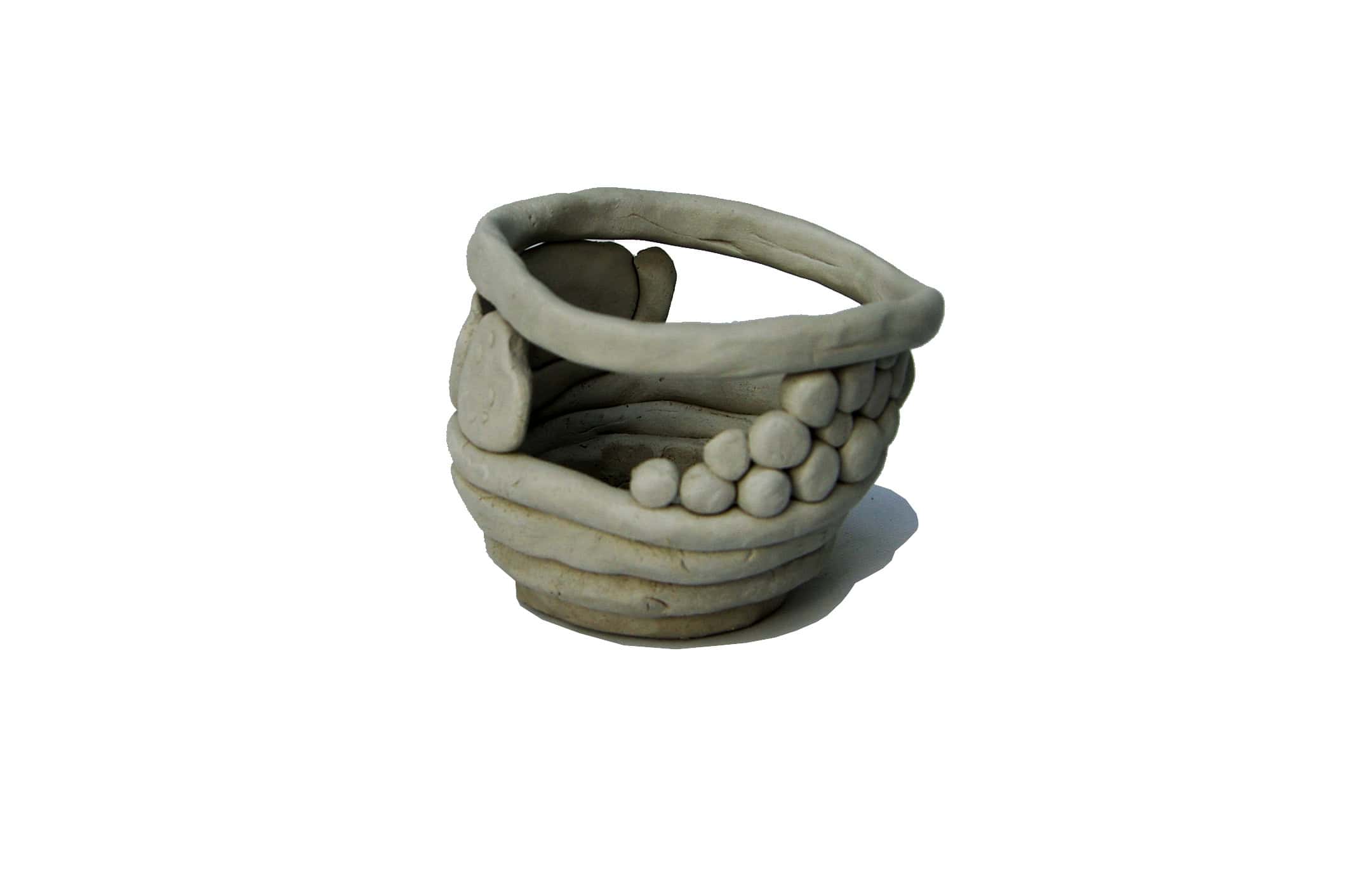 A rounded interpretation of the bowl with layered and textured surfaces
